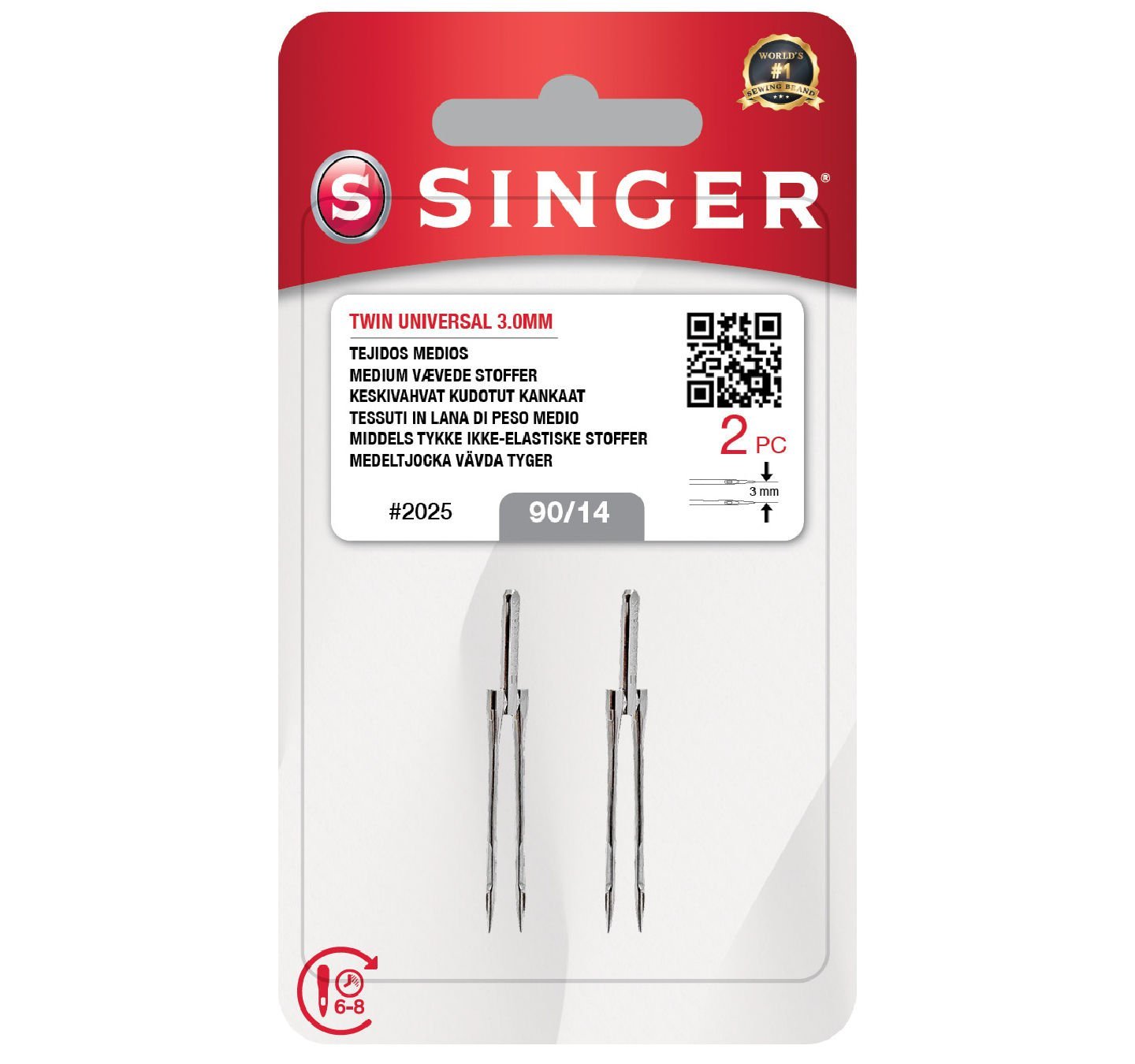 Singer Çift İğne 3mm ( 90/14)