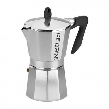 PEDRINI MOKA POT 3 CUPS SİYAH KULPLU