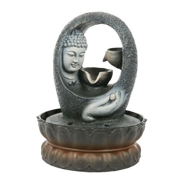 POLYESTER BUDDHA KAFALI  ŞELALE 20*28 CM