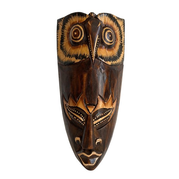 EL YAPIMI AHŞAP MASK 20CM