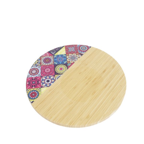 NİRVANA ESTA DÖNEN BAMBU SUNUM TABAĞI 26*3,2CM