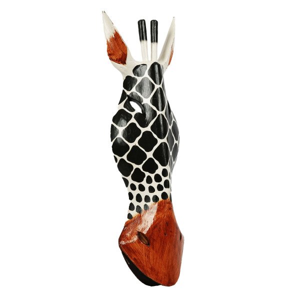 MİNDİ AĞACINDAN EL YAPIMI ZÜRAFA MASK  50 CM