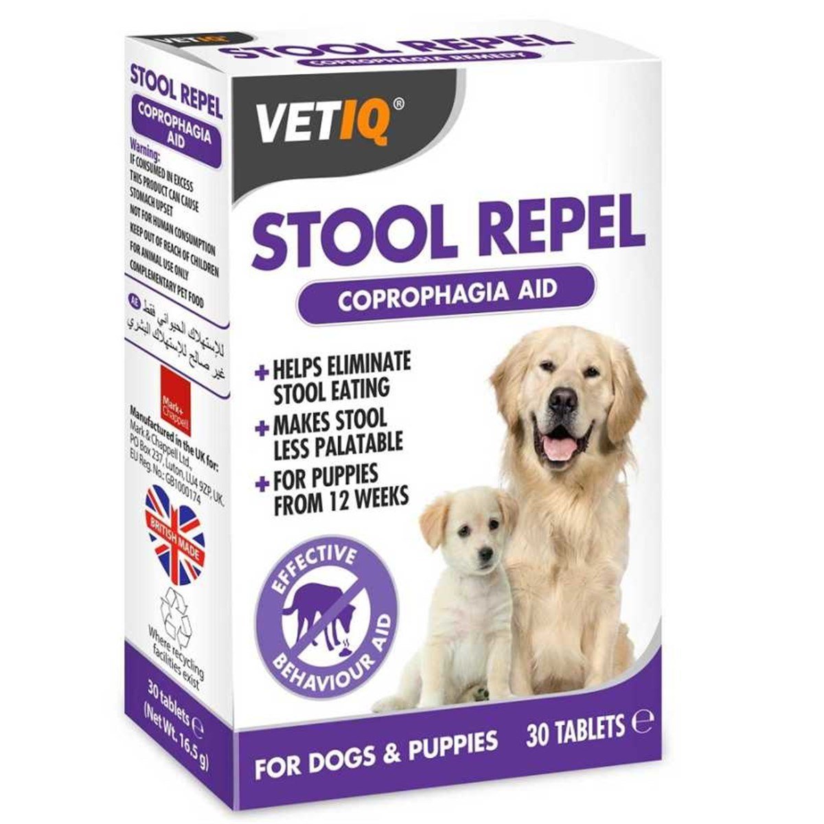 Vetiq Stool Repel Köpekler için Dışkı Yeme Önleyici Tablet 30 Adet