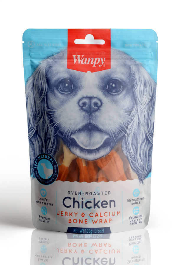 Wanpy Kalsiyumlu Gerçek Tavuk 100 gr CE-16H Köpek Ödülü