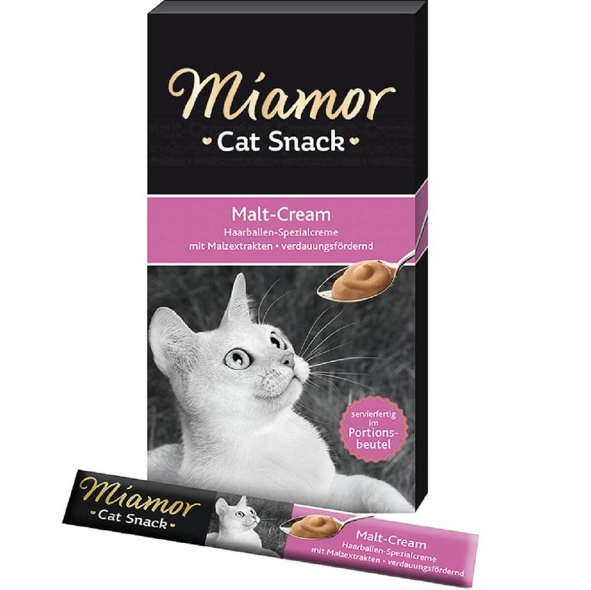 Miamor Cream Maltlı Tamalayıcı Ek Besin ve Kedi Ödülü 6 x 15 Gr