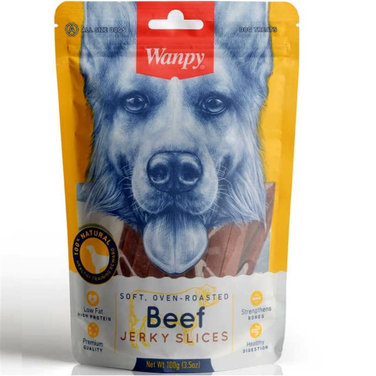 Wanpy Yumuşak Sığır Etli Şeritler Köpek Ödülü 100gr