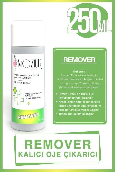 MOZIUR REMOVER Kalıcı Oje Çıkarıcı Sıvı 250 ml