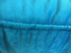 Mavi Kadife Dekoratif Yastık
