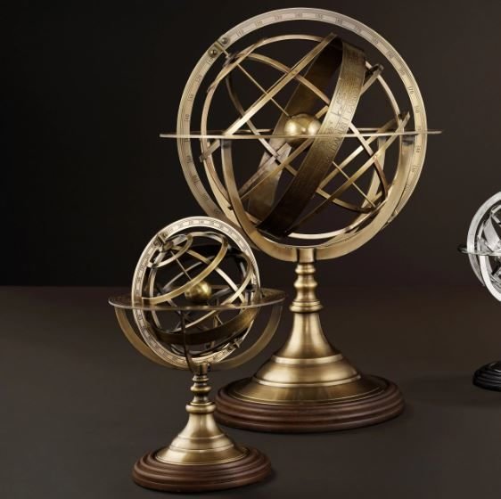 GLOBE S ANTİQUE BRASS FINISH S