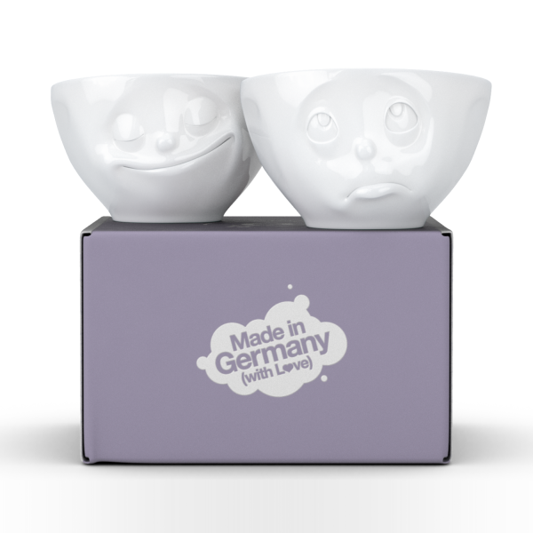 Happy & Oh Please Beyaz İkili Kase Set  200 ML