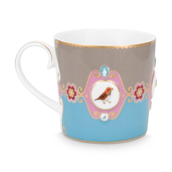 Love Bird Mug, Mavi / Haki