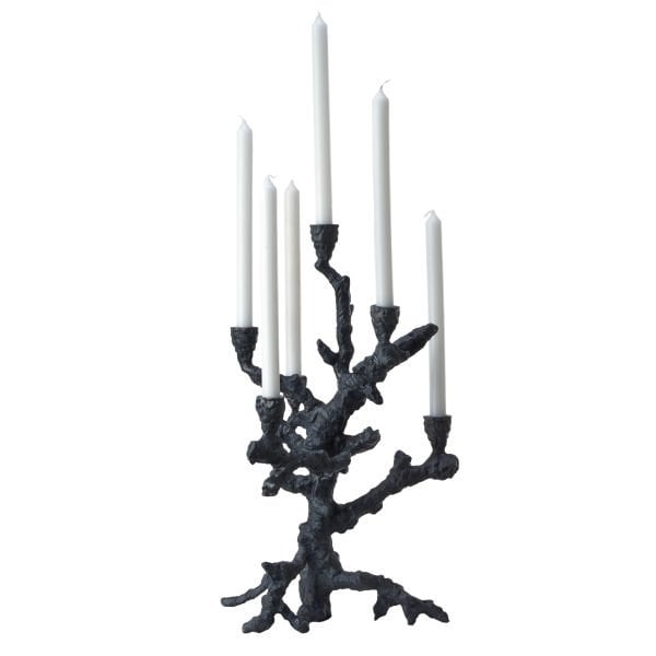 Candle Holder Apple Tree Graphite