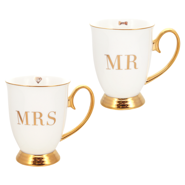 Mr & Mrs Mug Set - Set of 2