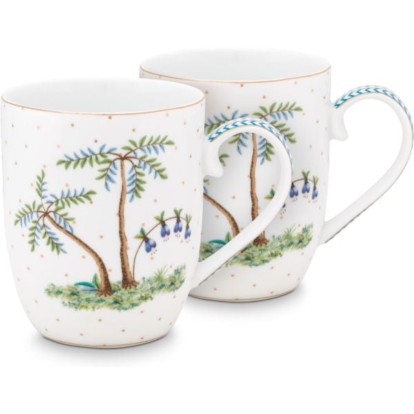 Jolie İkili Beyaz Küçük Mug Seti 145 ml.