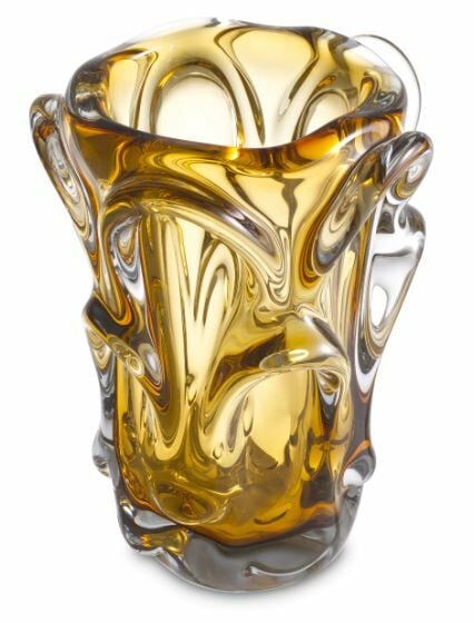 Hand blown glass | yellow colour