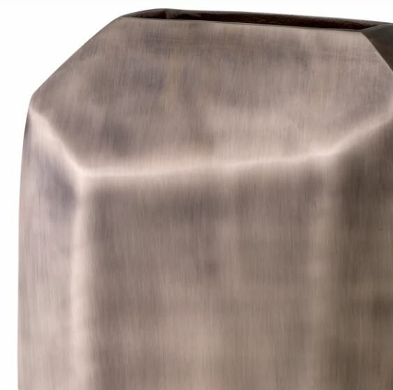 Vase Linos L matte nickel