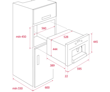 TEKA CLC 835 MC WH-SS Kapsüllü Ankastre Kahve Makinası