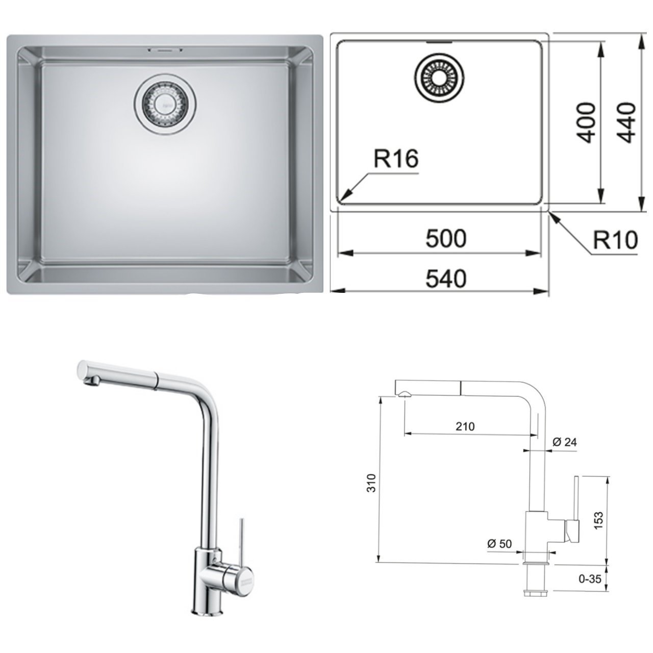 FRANKE MARİS MRX 110-50 EVYE-SİRİUS DOCCİA ARMATÜR KAMPANYASI