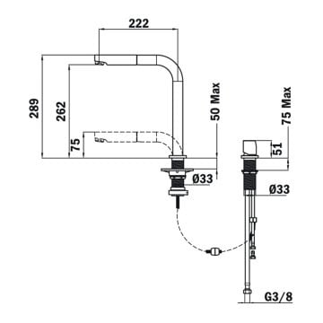 TEKA AUK 983 Pencere Önü Bataryası AUK 983