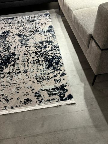 Mavi Renk Modern Desen Milano Kilim