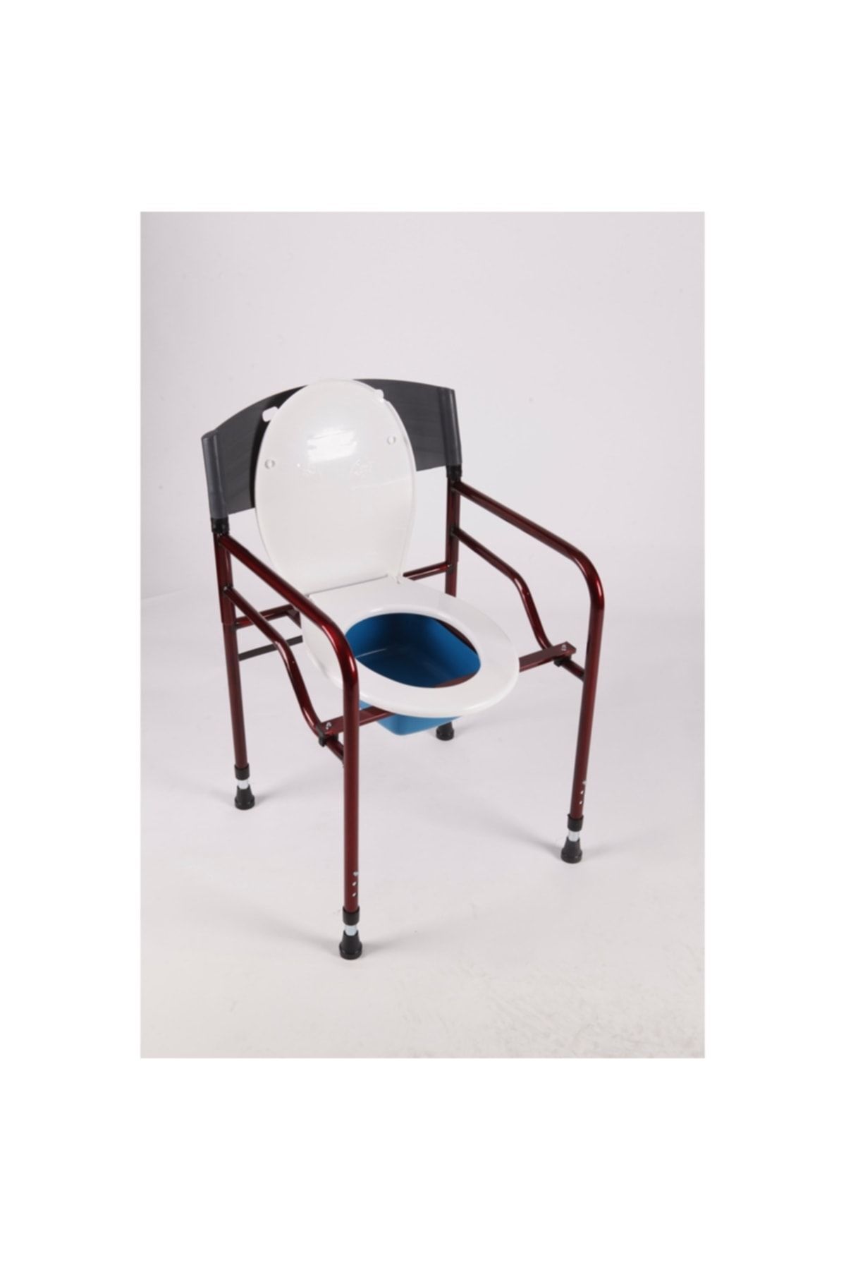 Seyyar Katlanabilir Hasta Yaşlı Tuvalet Sandalyesi Klozetli Wc Li Sandalye Oturak