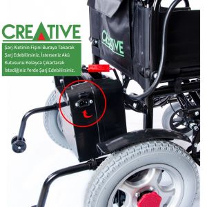 Medikaltec Creative CR-1002 Akülü Tekerlekli Sandalye