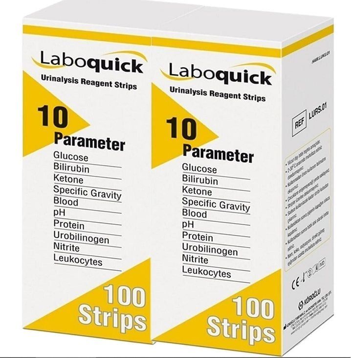Laboquick İdrar Analiz Stribi ( 10 PARAMETRE-100 Test )