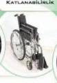 Yetişkin Hasta Taşıma Tekerlekli Sandalye Çift Frenli
