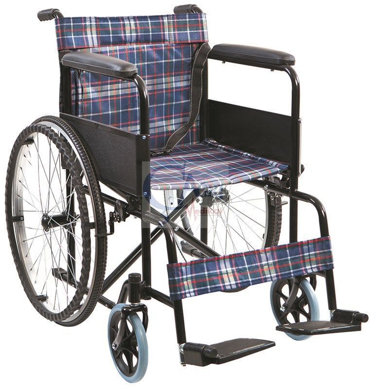Sokak Tipi Manuel Ekoseli Hasta-Yaşlı Tekerlekli Sandalye