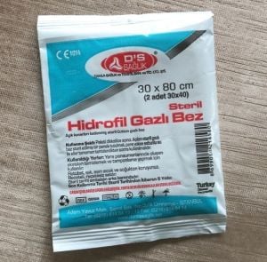 Medikaltec Steril Hidrofil Gazlı Bez 30 x 80 cm 500 Adet