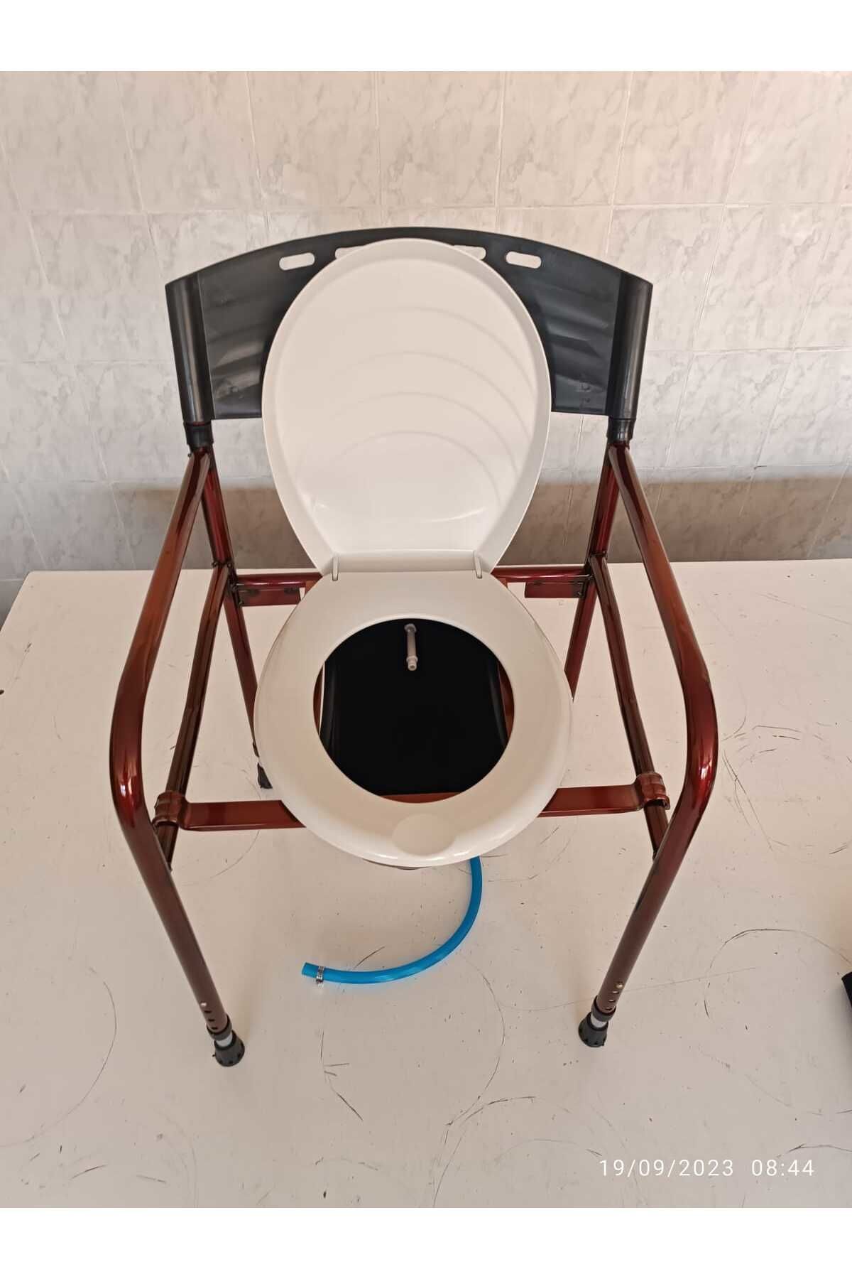 Taharet Musluklu Komot Katlanır Hasta Klozeti Tuvaleti Engelli Yaşlı Hasta Tuvalet Yükseltici