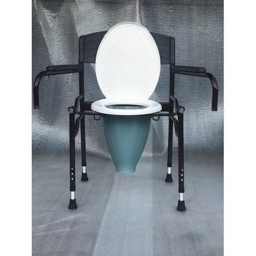 Kolları Yana Doğru Açılan Hasta Tuvalet Sandalyesi