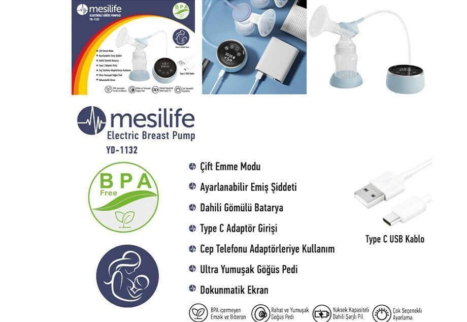 YD 1132 Mesilife Elektrikli Göğüs Pompası