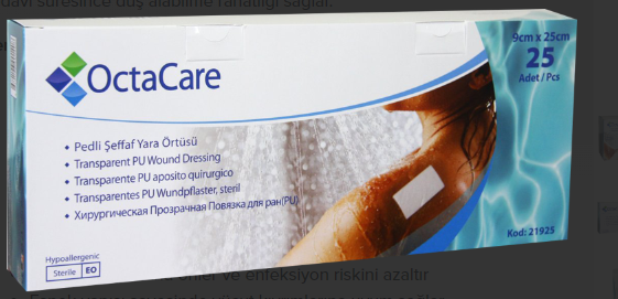 Medikaltec  Şeffaf Yara Örtüsü 9 cm x 25 cm 25 Adet