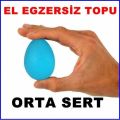 Silikon El Egzersiz Topu Mavi: Orta Sert