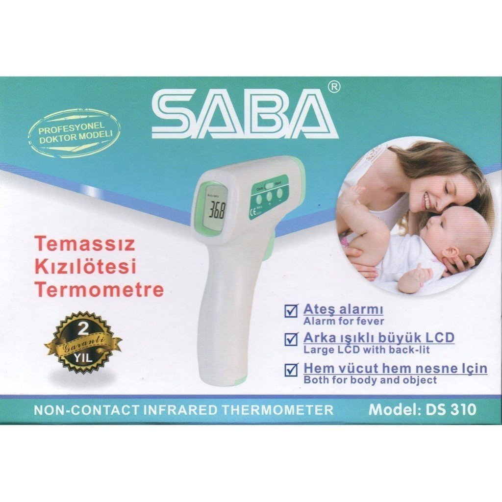 Saba Ds-310 Temassız Kızılöteli Ateş Ölçer İthal Termometre