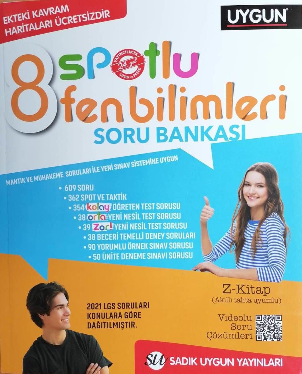 Sadık Uygun Yayınları 8.Sınıf Spotlu Fen Bilimleri Soru Bankası