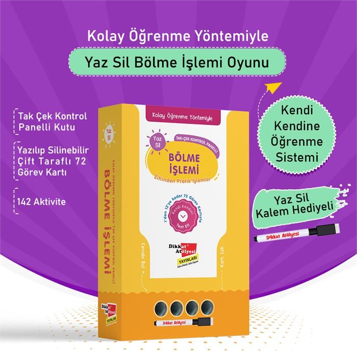 Kolay Öğrenme Yöntemiyle Bölme İşlemi Oyunu