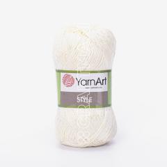 YARNART STYLE - SHINY KNITTING YARN CREAM - 652