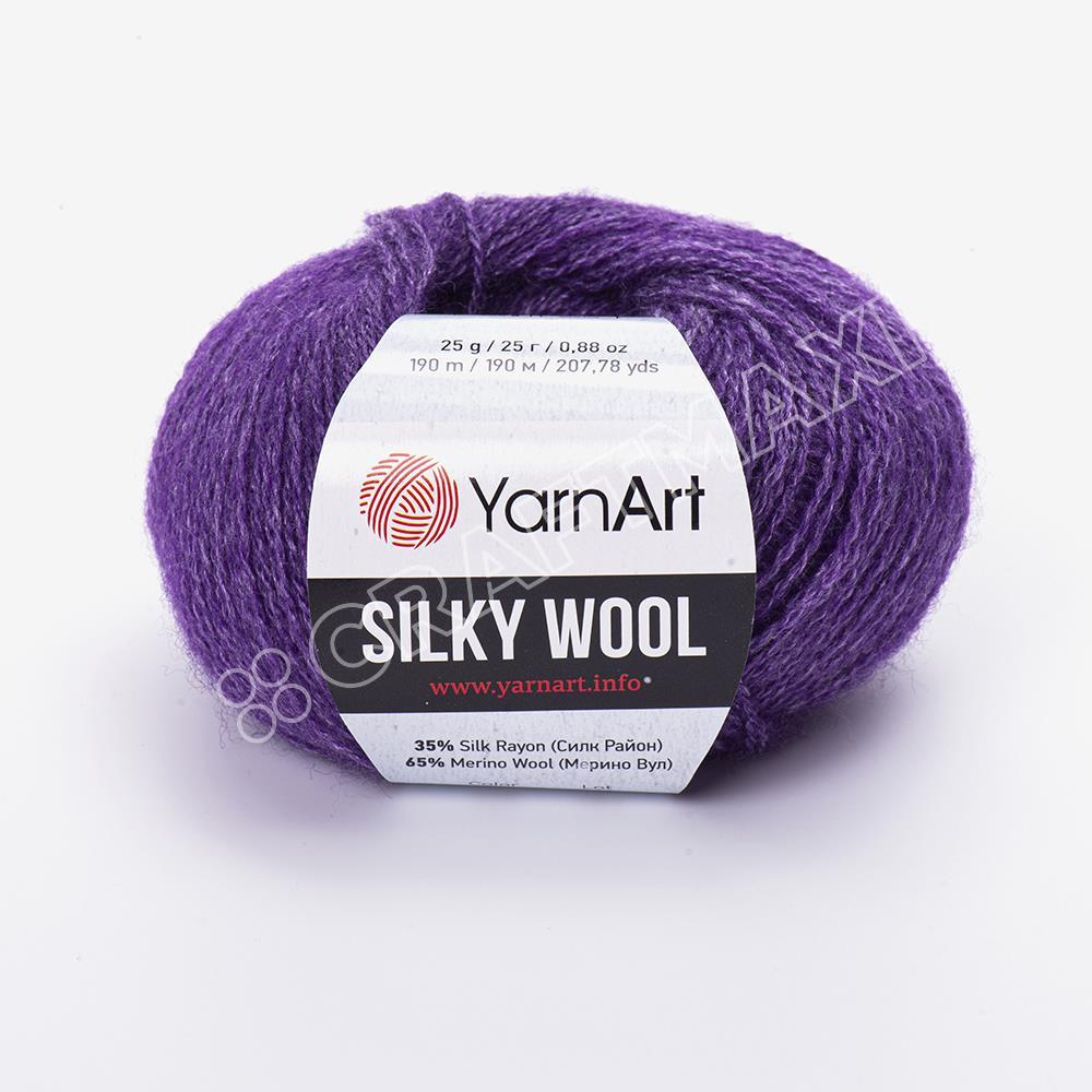 Yarnart Silky Wool - Knitting Yarn Purple - 334
