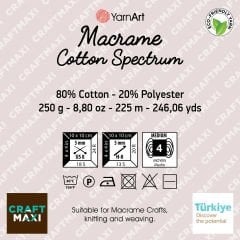 YARNART MACRAME COTTON SPECTRUM - MACRAME CORD