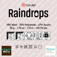 YARNART RAINDROPS - MULTICOLOR KNITTING YARN