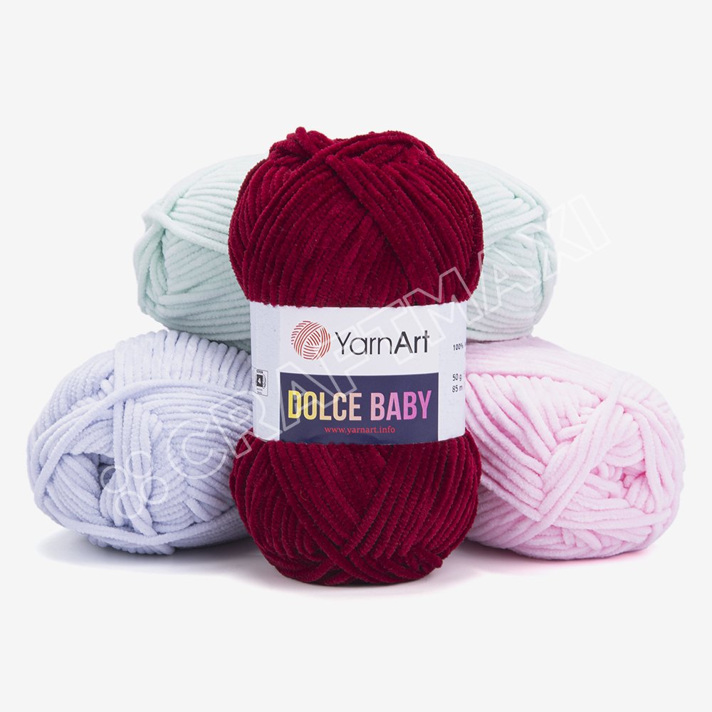 Yarnart Dolce - Velvet Knitting Yarn Beige - 771