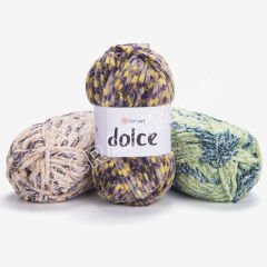 Yarnart Dolce - Velvet Knitting Yarn Taupe - 754