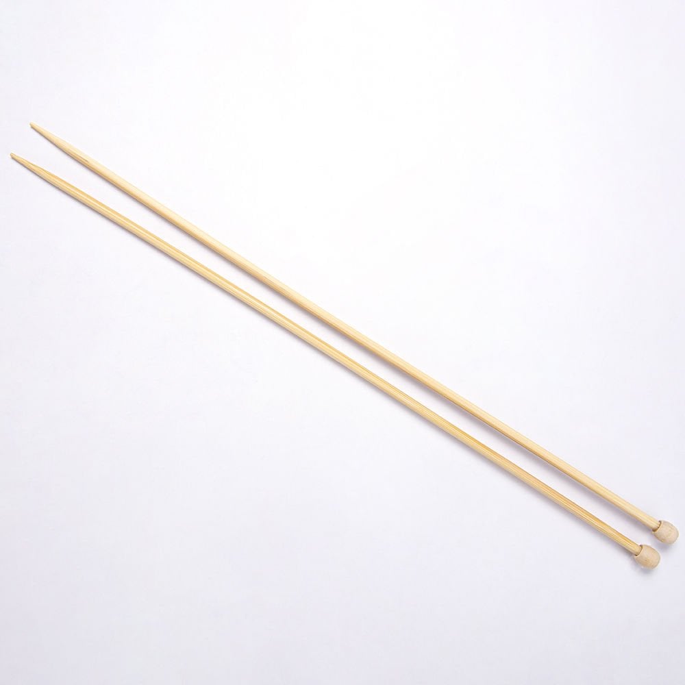 BAMBOO KNITTING NEEDLE 35 CM