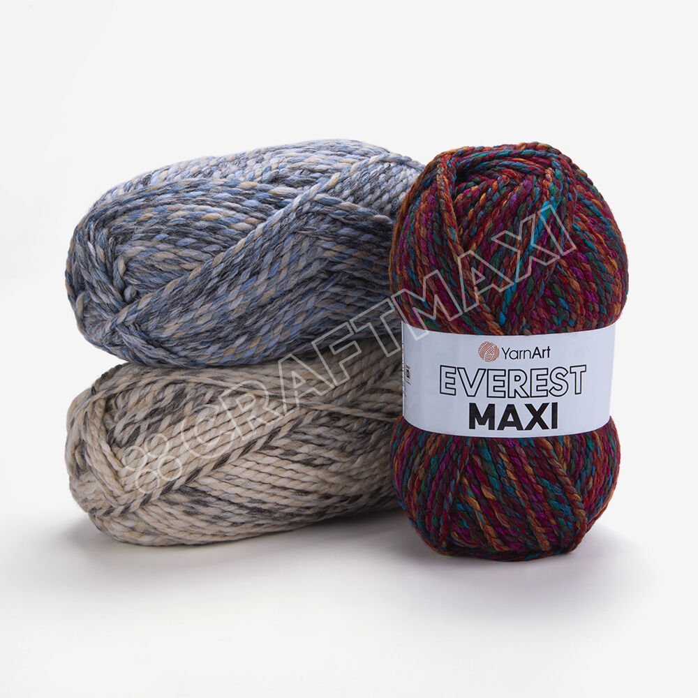 YARNART EVEREST MAXI - MULTICOLOR KNITTING YARN