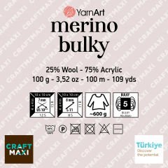 YARNART MERINO BULKY - KNITTING YARN