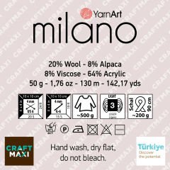 YARNART MILANO - KNITTING YARN