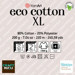 YARNART ECO COTTON XL - KNITTING YARN