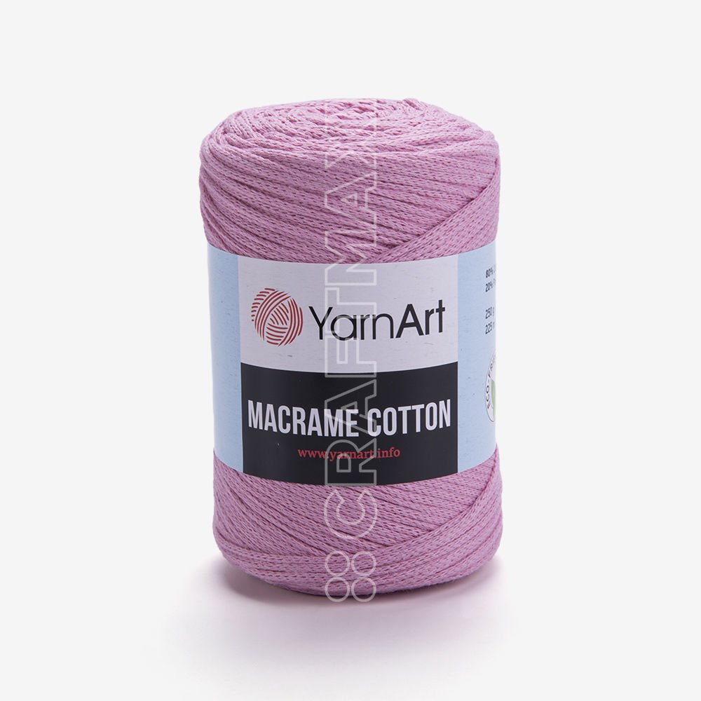 Macrame Recycled Cotton Cord Yarn Fuchsia